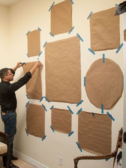hanging a salon style wall