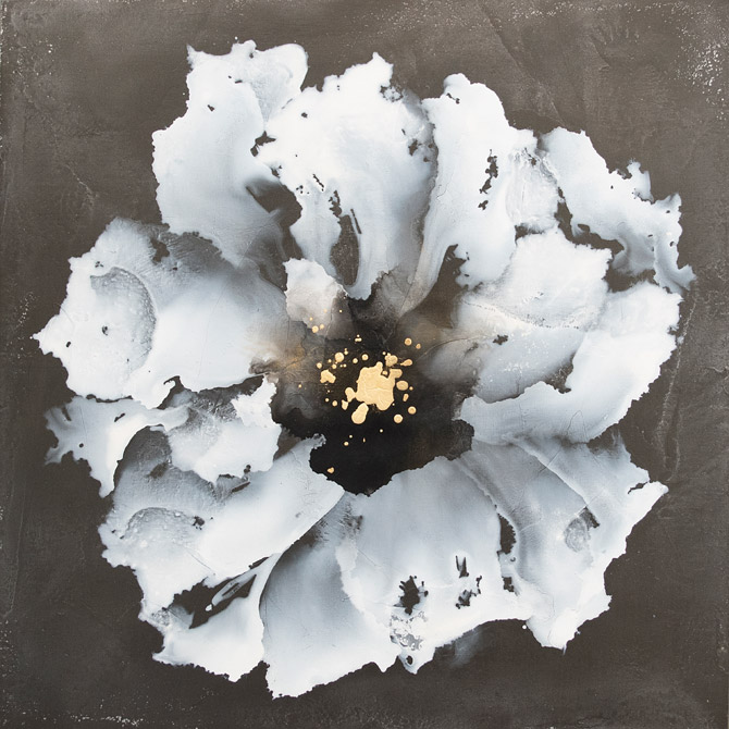 Kalon Bloom I, mixed media artwork by Leah Rei